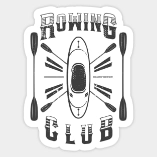 rowing Sticker